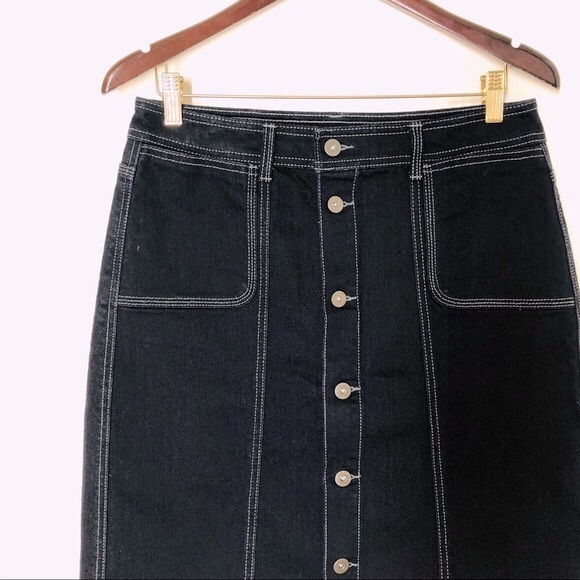 Style & Co. Denim Jean pencil Skirt, school or work all time classic style retro - Picture 3 of 8